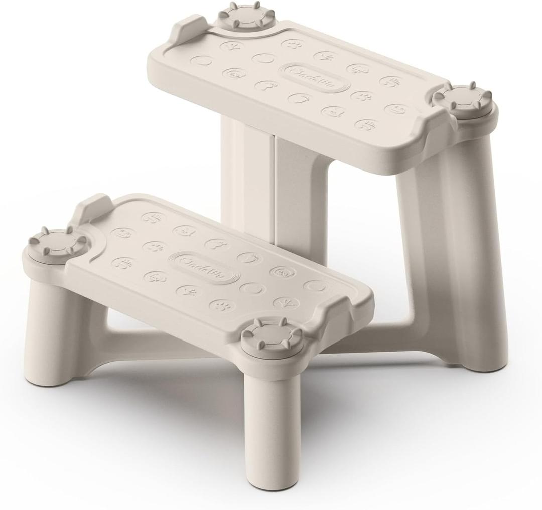 UNCLE WU Kids Step Stool + Multiplication Chart Bundle Set