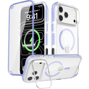Magnetic for iPhone 17 Pro Max Case, Built-in Screen Protector