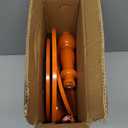 Set of 3 Orange Cake Stands, Metal Round Cake Holder Dessert Pie Pizza Display Stand 8" 10" 12" Serving Tray Halloween Decoration for Wedding Celebration Party Birthday Baby Shower