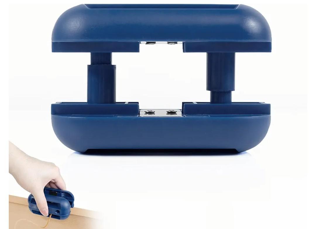 LUVRD Edge Banding Trimmer with [Tungsten Carbide Blades] & ABS Body, Pneumatic Edge Banding Cutter for Laminate, Melamine, Wood, PVC, Veneer - Double Edge Operation (Blue)
