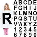 SATINIOR 36 Pieces Large Letter Stencils Number Reusable Alphabet Stencils Numbers Templates Craft for Wood Wall Fabric Signage Chalkboard Painting DIY Projects (19 Inch)