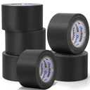 New Upgrade Gaffer Tape Bulk 6 Pack, 11 Mil Industrial Grade Gaffer Tape, 3 x 30 Yards, Strong Adhesion, Easily Remove No Residue, Professional Matte Finish No Reflection, Black Cloth Tape for Stage