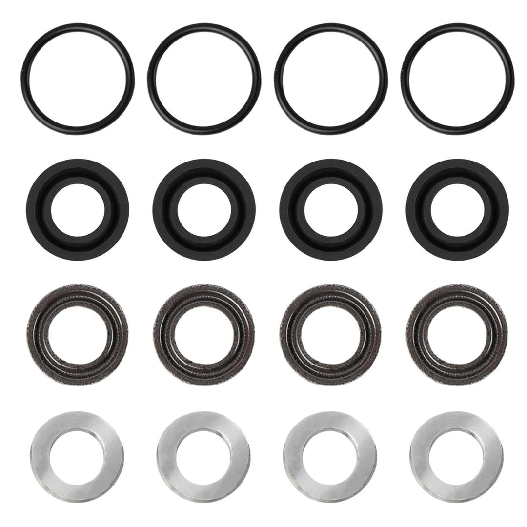 16pcs 7105742 Pressure Washer Oil Seal for Simpson, Low and High Pressure Washer O Ring Kit Fit for 530001,530002,530008,530009,530016,530028,530030