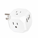 HELIX Power Up 3x3 Muilt Port Wall Adapter With USB C USB A Charging Ports