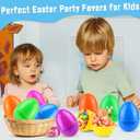 2 x 12 PCS Jumbo Easter Eggs 6 Inch Giant Plastic Bright Solid Easter Eggs Assorted Colors Large Fillable Easter Egg for Easter Party Favor Easter Eggs Hunt Easter Basket Stuffers Fillers Classroom Prize