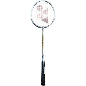 YONEX GR 303 Strung Aluminum Badminton Racquet with Half Cover ( (G3, Silver)
