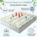 PATSBA Premium Viscose Made from Bamboo Twin XL Size Mattress Topper,1200 GSM Quilted Fitted Extra Thick Mattress Pad,Pillow Top Mattress Cover with Deep Pocket Up to 21 Inches39 * 80inch