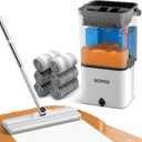 Mop and Bucket Set, Flat Microfiber Mops for Floor Cleaning, Wall Cleaner Mop and Bucket System with Wringer, Wet and Dry Use