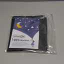 NIGHTON Portable Blackout Curtains 30"59", Strong Hook and Loop Tape Strips with Adhesive, Cuttable Blackout Window Cover, 100% Black Out Material Blinds for Baby Nursery or Travel - Black