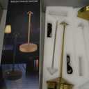 2 Pack Cordless LED Table Lamp, Rechargeable 5200mAh Battery Operated Lamp for Decor, 3 Color Stepless Dimming Desk Lamps, for Restaurant, Bedroom, Outdoor Camping, Coffee Shop, Night Light