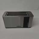 Mueller UltraToast Full Stainless Steel Toaster 4 Slice, Long Extra-Wide Slots for Bagels and Waffles, 6 Browning Levels, LED Display, Cancel/Defrost/Reheat Functions & Removable Tray, Kitchen Gadgets