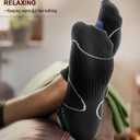 BULLIANT Men Running Socks 6Pairs-Ankle Athletic Socks Wicking Cushioned for Men Walking-Arch Compression Support(6Pairs, Shoes Size:Men 10-12)
