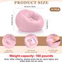 Realspring 12 Pcs Inflatable Bean Bag Chair, Air Pump,Pink
Electric Pump for Inflation, Foldable Blow up Chairs for Outdoor Movie Seating, Portable Sofa for Adults Camping