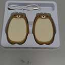 SWEETFULL Hand Warmers Rechargeable  Cute Bear, 2 Pack Magnetic Hot Hands, Reusable Electric Pocket Heater, Great Gift for Daughter, Kids, Wife, or Bestie, Portable for Outdoor & Camping (Brown)