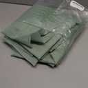 NICETOWN Sage Green Sheer Curtains for Living Room, Rod Pocket Soft & Airy Voile Sheer Panels Window Treatments with Light Filtering for Home Office, 60" W x 84" L, Set of 4