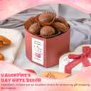 Cazhes Valentine's Day Gifts Tags Stickers, 40pcs Gift Wrap Self Adhesive Stickers, Lovely Cat Theme Happy Valentine's Day Gift Wrapping Decorations - A02