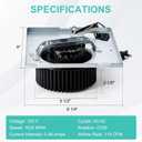 S97015157 Bathroom Fan Motor Assembly for Broan NuTone 676-D/2676F-A 680 680FL 674 HD50 674-A 684NT-A 680FLT NT100C 110RDF 672SP 646D DX110 Bathroom Exhaust Fan Replacement