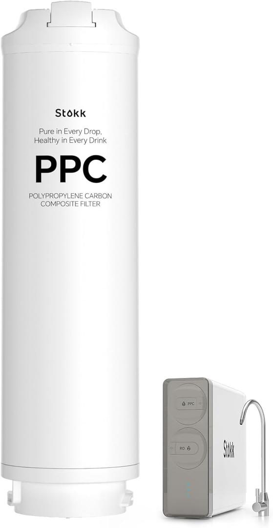 Compatible with S1, S1 PLUS, and S1 Pro Series  Stokk RS1-PPC Filter, Replacement for Reverse Osmosis System, 6-12 Month Lifetime (Gray)