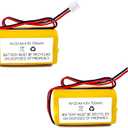 4.8V 700mAh NiCad Battery Replacement (2 Pack) - Compatible with Lithonia AA700MAH, BL93NC487, BL93NC484, BAA48R and Other Exit Sign Emergency Lights, Rechargeable Battery Pack.