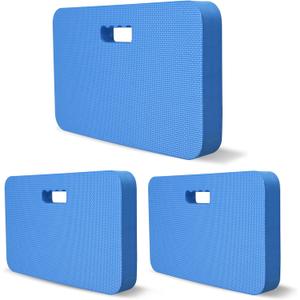 Gardzen 3-Pack Garden Kneeling Pad - For Gardening, Baby Bath, Yoga, Pilates, Exercise, Blue