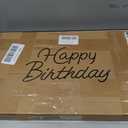 Happy Birthday Neon Sign for Wall Decor,Led Happy Birthday Neon Light Sign,USB Powered Dimmable Light Up Sign for Birthday Party Backdrop Decoration, Warm White, 16.5x9.8 inch
