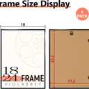 VIOLABBEY 18x24 Frame Set of 5, 18 x 24 Black Poster Frames for Wall Mounting Vertically or Horizontally, Gallery Wall Picture Frame