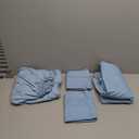 Queen Size 4 Piece Sheet Set - Comfy Breathable & Cooling Bed Sheets Set - Hotel Luxury Bedding for Women, Men, Kids, Teens, Boys & Girls - Deep Pockets, Soft and Wrinkle Free - Oeko-Tex - Light Blue (19 - Baby Blue)