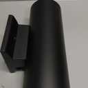 Kichler Cylinders 12" Outdoor Wall Sconce in Black, 2-Light Exterior Wall Light, Cylinder Fixture, (12" H x 5" W) , 9244BK