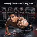 Smart Health Ring Men's and Women's Fitness trackers with Blood Oxygen, Blood Pressure, Heart Rate, Sleep Monitor Step CounterIP68 Waterproof for iPhone and Android, No Subscription Fee, Gold 10