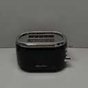 Mueller Retro Toaster 2 Slice with 7 Browning Levels and 3 Functions: Reheat, Defrost & Cancel, Stainless Steel Features, Removable Crumb Tray, Under Base Cord Storage, Black