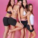 3 x Lictin Period Underwear for Teens Girls, Absorbent Boy Shorts Period Panties Women (Black, XL)