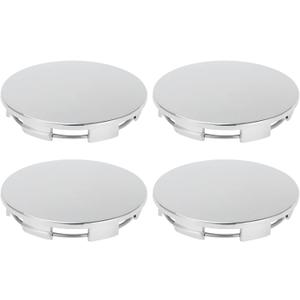 4 Pcs 68mm 2.68" OD - Universal Car Wheel Hub Center Caps - Auto Hub Covers Rustproof - Durable Plastic Chrome Silver Tone