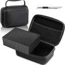 EVA Hard Case with Customizable Foam 7.8 x 6.3 x 3.5 Inch Protective EVA Carrying Case Shockproof Outdoor for Camera, Digital Products, Electronic Instruments with Knife, Black