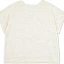 Hurley Girls Soft Knit Basic T-Shirt (6X, Pale Ivory)
