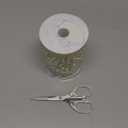 Ferreve 300 ft Acrylic Beige String Beads Roll, 8 mm and 3 mm Mixed Fishing Line Artificial Pearl Garland Christmas Decoration for Home Decor Party Supplies DIY Crafts Wedding Bridal Bouquet