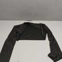 Chevara Womens Cooling Arm Sleeve Top Summer Cover Up Open Front Crop Bolero Shrugs (Medium, Black)