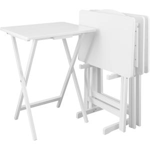 Casual Home 5pcs Tray Table Set - White (660-41)