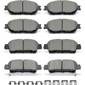 D906 D995 8pcs Ceramic Front Rear Brake Pads With Clips Fit For 2004-2010 For Toyota Sienna
