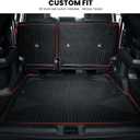 LASFIT Trunk Mat&Backrest Mat for Toyota 4Runner 2025-2026 5-Seater Gas Only(Not Fit Hybrid or 7-Seater), All Weather TPE Custom Fit Cargo Liner for 6th gen 4Runner SR5/TRD/Limited Cargo Mat