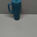 Hydracy Soulmate Insulated Tumblers with Handle and Stainless Steel Straw - 100% Leakproof Reusable Insulated Cup - Cupholder Friendly Rubber Base Travel Mug - Twilight Teal