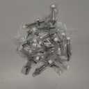 HOMOTEK 24Pack Heavy Duty Solid Rigid Door Stop with Soft Rubber Tip, Zinc Die Cast Door Stopper Protect Wall & Door, Satin Nickel