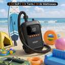 OGERY Paddle Board Electric Pump with Safe & 30% Faster Dual Stage Inflation & Deflation, Up to 20PSI, Smart Auto-Off and Powerful Rechargeable Compact Air Pump for Sup Inflatable Beds Tent Boats