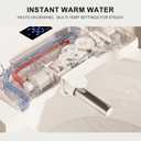 Heated Toilet Seat With Bidet, Electric Bidet Toilet Seat With Warm Air Dryer, Self Cleaning Nozzle, Warm Water Wash, Soft Close, LED Night Light, Wireless Remote Control, Easy Installation Elongated