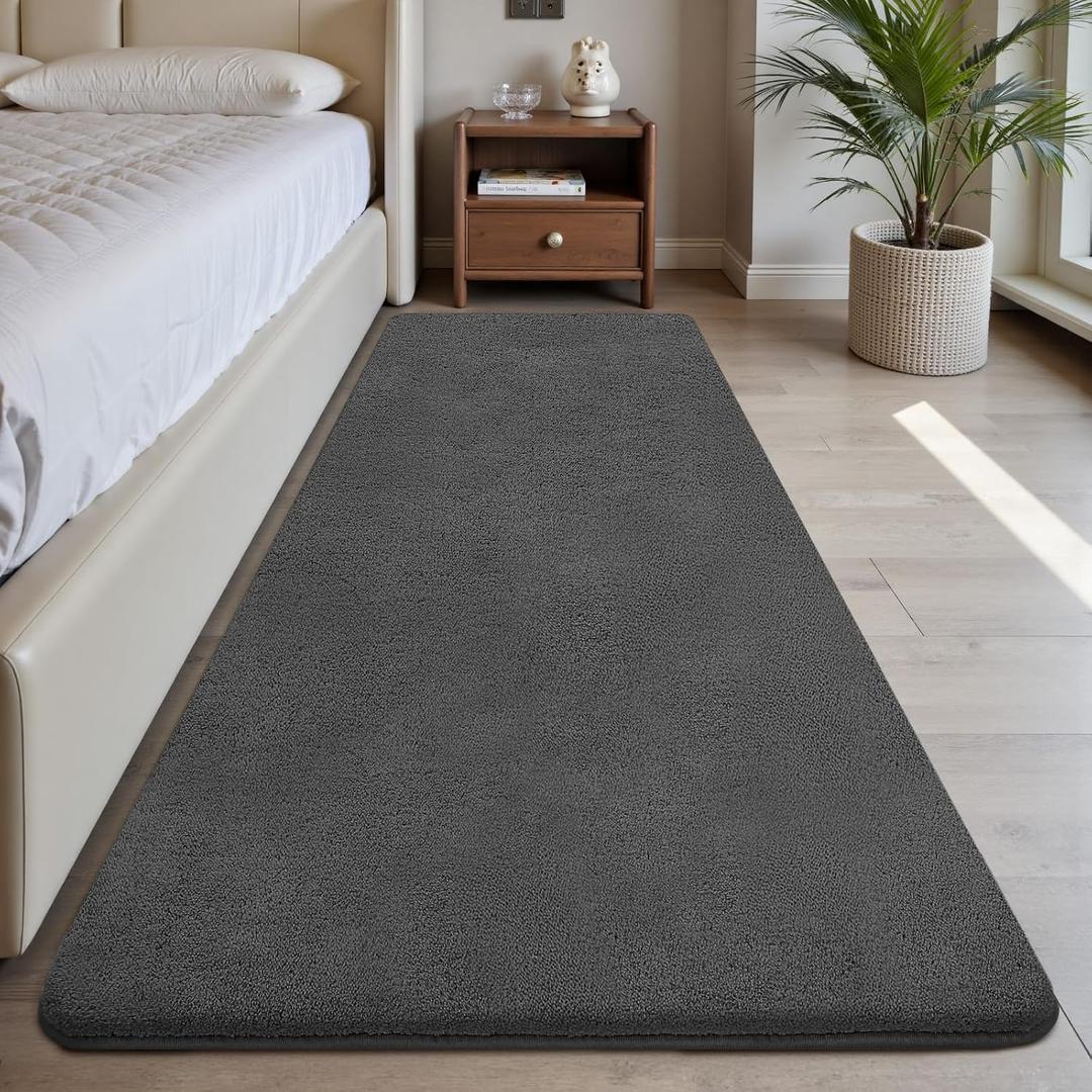 Sour Lemon 2x6 Soft Runner Rugs for Hallways, Bedside Rugs for Bedroom Living Room Area Throw Rug Runner Carpets Non Slip Memory Foam Area Rug for Kids Rooms, Dorm, Home Decor Aesthetic