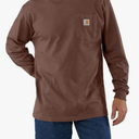 CARHARTT WORKWEAR LONG-SLEEVE POCKET, MOCHA HEATHER, XL Tall