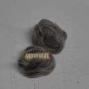 Messy Hair Bun Hair Piece 2Pcs Curly Hair Buns Hair Piece Hair Bun Extension Fake hair scrunchie（Dimgray）