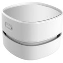 ODISTAR Desktop Vacuum Cleaner, Mini Table dust Sweeper Energy Saving,High Endurance up to 90 mins,Cordless&360 Rotatable Design for Keyboard/Home/School/Office(White AA Battery)