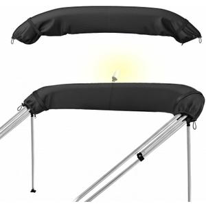 Oversize Bimini Top Storage Boot Cover, Waterproof Top Cover Boot, Suitable for Large or Oversized Frame Bimini Tops, Weatherproof Outdoor Cover, Fits up to 103" / 8.5' Wide, Black