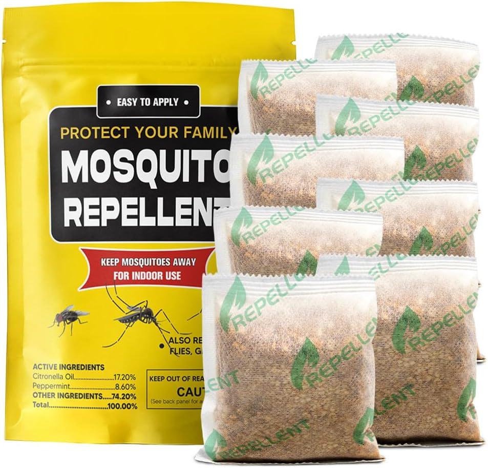 Mosquito Repellent Outdoor Patio, Mosquito Repellent Indoor, Natural Mosquito Repellents for Yard, Simply Hang Where There are Mosquitoes, Effective for 120 ft