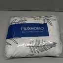 MUXHOMO Duvet Cover King Size, Reversible Floral White Duvet Cover Set with Zipper Closure, 3 Pieces Botanical Patterns Soft Microfiber Bedding Set (90"x104", 2 Pillow Cases 20"36")